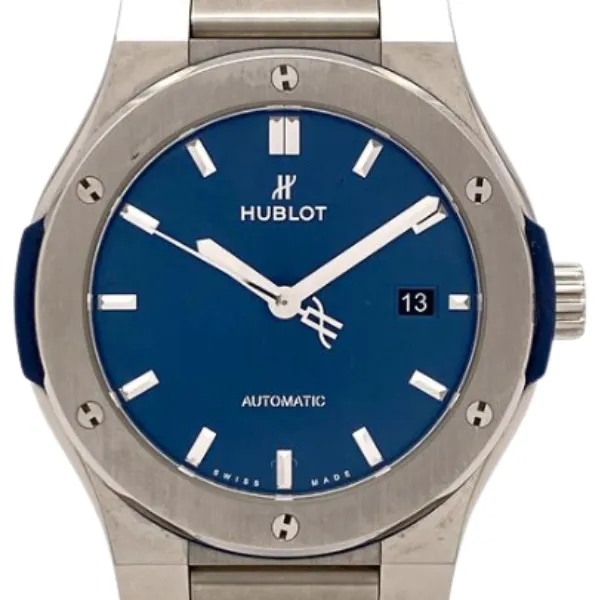 ウブロ クラシック・フュージョン チタニウム ブルー ブレスレット 42mm 548.NX.7170.NX