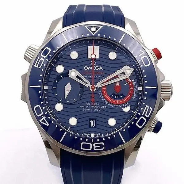 オメガ　シーマスター　ダイバー300M コーアクシャル マスター クロノメーター クロノグラフ 44MM アメリカズカップ　210.30.44.51.03.002