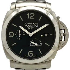 パネライ ルミノール 1950 3デイズ GMT パワーリザーブ オートマティック アッチャイオ 44mm PAM00347