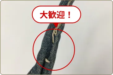 破れ・糸のほつれ