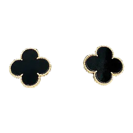 ヴァンクリーフ＆アーペル アルハンブラ オニキス ピアス