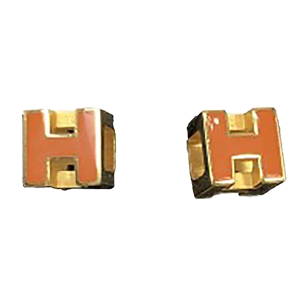 エルメス Hキューブ レッド ピアス