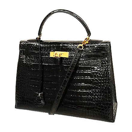 エルメス ケリー32 ポロサス ブラック ゴールド金具
