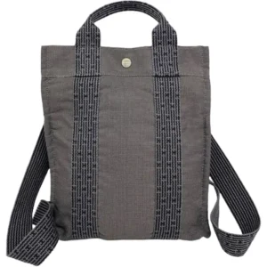 エルメス エールラインアドPM リュックサック キャンバス シルバー金具