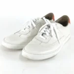 エルメス クイッカー スニーカー オフホワイト×オレンジ