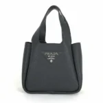 プラダ ヴィッテロダイノ ソフト ハンドバッグ レザー ブラック