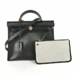 エルメス エールバッグジップPM  トワルアッシュ D刻印