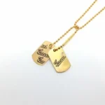 グッチ ドックタグ ネックレス K18YG