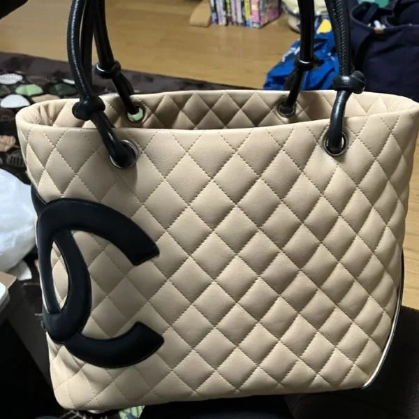 シャネル　カンボンライン　トートバッグ