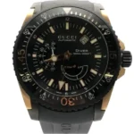 グッチ ダイブウォッチ YA136202 14396193 SS PG 自動巻式 ブラック