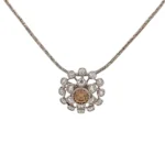 カシケイ Pt900 K18 ダイヤモンド ネックレス 0.3・0.6ct