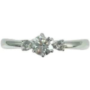 スタージュエリー Pt･Pm950 ダイヤ リング 0.219ct0.06ct　