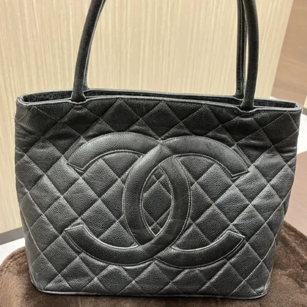 シャネル　キャビアスキン　復刻トート