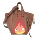 ロエベ ハンモック ハンドバッグ レザー ブラウン×レッド
