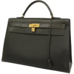 エルメス ケリー40 ハンドバッグ レザー ○W刻印 ゴールド金具