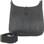 エルメス エヴリン3PM ショルダーバッグ レザー W刻印 ゴールド金具