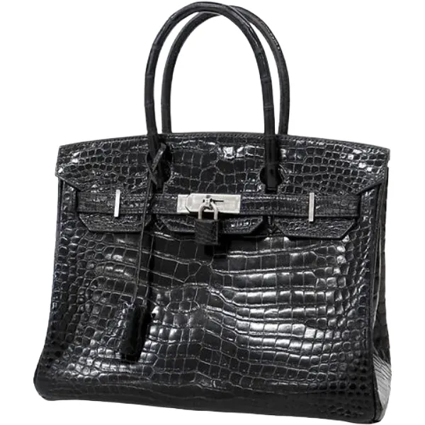 エルメス バーキン30 ハンドバッグ クロコダイル □E刻印 シルバー金具
