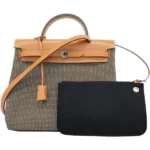 エルメス エールバッグジップPM ショルダーバッグ キャンバス Z刻印 シルバー金具