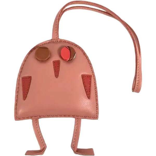 エルメス プティアッシュ チャーム レザー ピンク