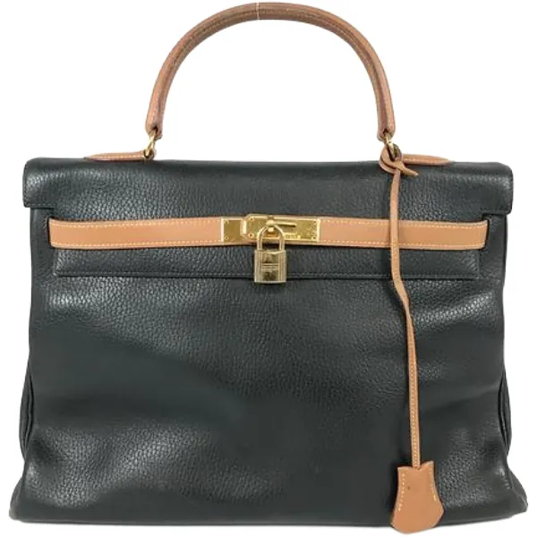 エルメス ケリー35 ハンドバッグ レザー ○Z刻印 ゴールド金具