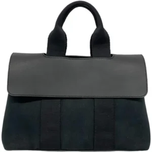 エルメス ヴァルパライソPM ハンドバッグ キャンバス シルバー金具