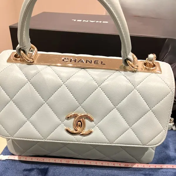 シャネル　トレンディCC　トップハンドル　フラップバッグ