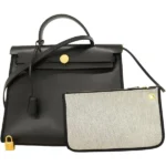 エルメス エールバッグジップPM ショルダーバッグ コーティングキャンバス K刻印 ゴールド金具