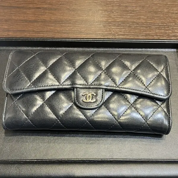 シャネル　マトラッセ　クラシック　ロングフラップウォレット