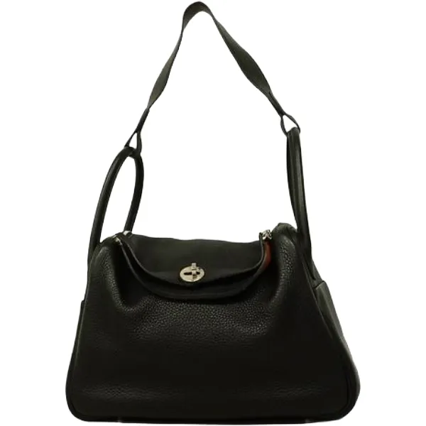 エルメス リンディ30ヴェルソ ハンドバッグ レザー A刻印 シルバー金具