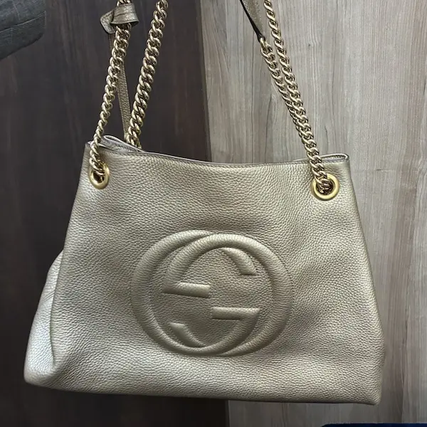 グッチ　ソーホー　チェーンショルダーバッグ