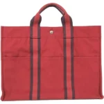 エルメス フールトゥMM トートバッグ キャンバス シルバー金具
