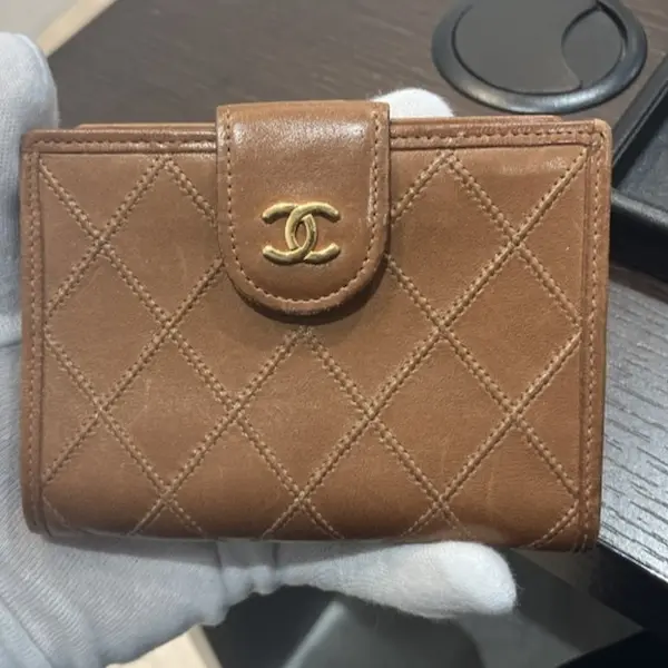シャネル　ビコローレ　二つ折り財布