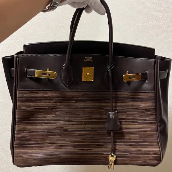 エルメス　バーキン35　ヴィブラート　□J刻印