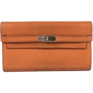 エルメス ケリーウォレット 財布 レザー □M刻印 シルバー金具