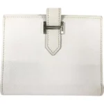 エルメス ベアンコンパクト 財布 レザー □K刻印 シルバー金具