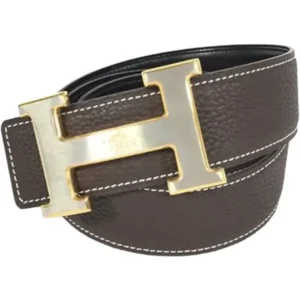 エルメス Hベルト ベルト レザー □P刻印 ゴールド金具