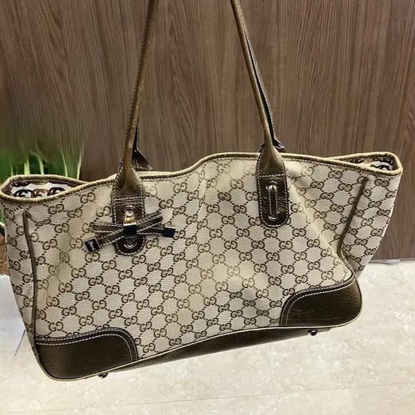 グッチ　GGキャンバス　プリンシー　トートバッグ