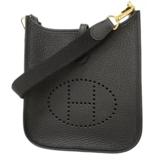 エルメス エヴリンTPM ショルダーバッグ レザー G刻印 ゴールド金具