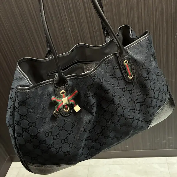 グッチ　シェリーライン　GGキャンバス　プリンシー　トートバッグ