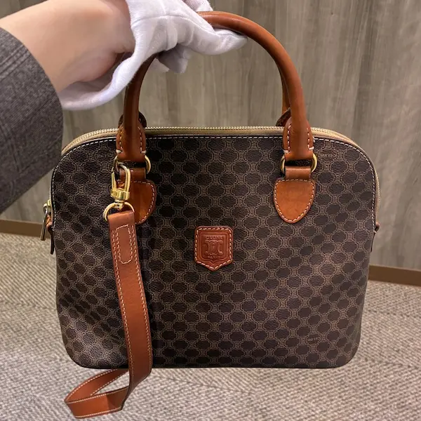 セリーヌ　オールドセリーヌ　マカダム　ハンドバッグ