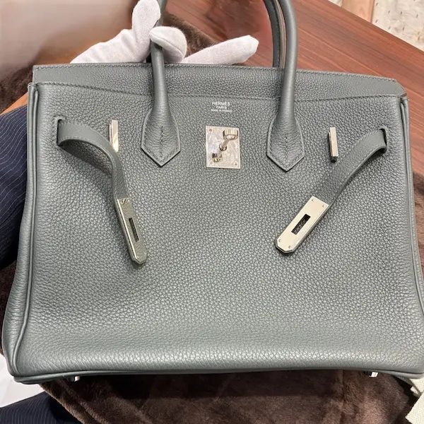 エルメス　バーキン30　トゴ　ヴェールマングローブ　K刻印