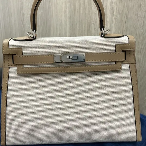 エルメス　ケリー28　トワルアッシュ　U刻印