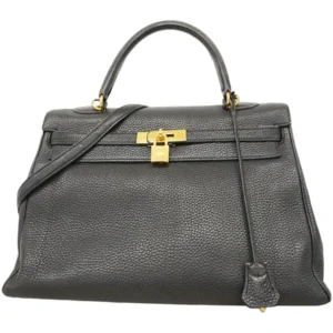エルメス ケリー35 ハンドバッグ レザー □N刻印 ゴールド金具