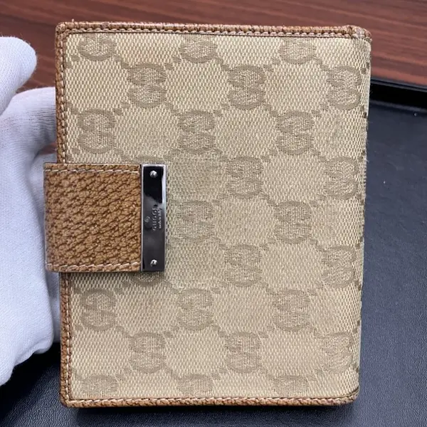 グッチ　GGキャンバス　コンパクトウォレット