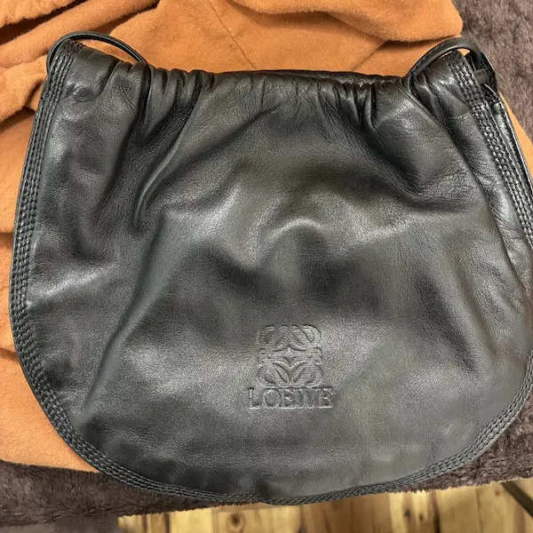ロエベ　アナグラム　ナッパレザー　巾着　ショルダーバッグ