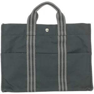 エルメス フールトゥMM トートバッグ キャンバス シルバー金具