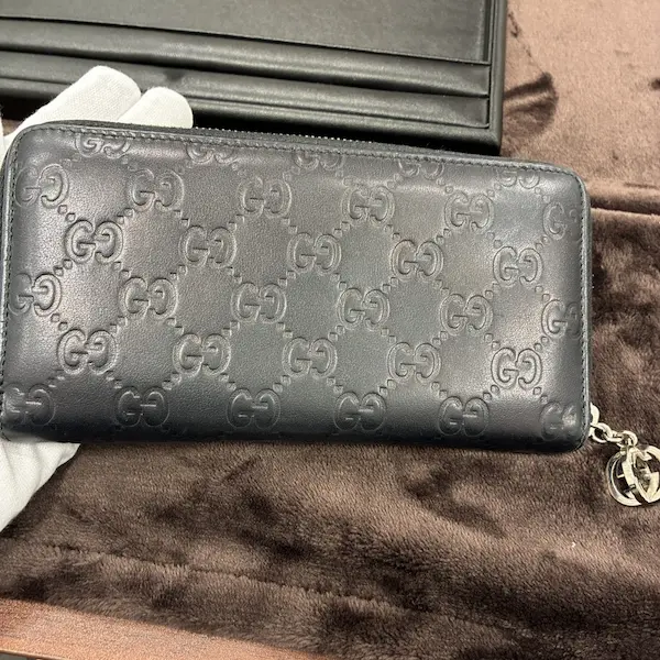 グッチ　グッチシマ　シグネチャー　長財布