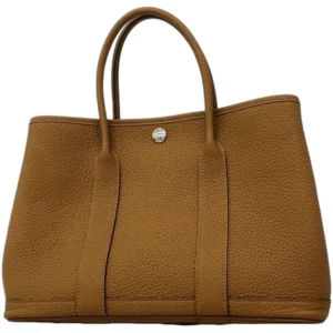 エルメス ガーデンパーティTPM ハンドバッグ レザー W刻印 シルバー金具