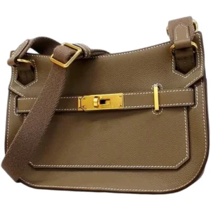 エルメス ジプシエールミニ ショルダーバッグ レザー W刻印 ゴールド金具