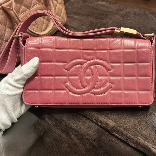 シャネル　チョコバー　ココマーク　ワンショルダーバッグ